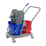 CleanPRO Wózek 2x17l z prasą (2szt.) ABS