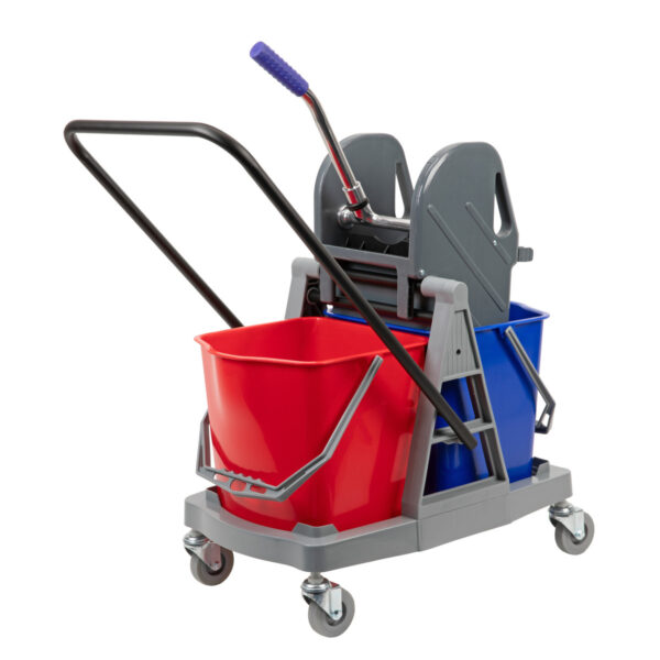 CleanPRO Wózek 2x17l z prasą (2szt.) ABS 3 CleanPRO Wózek 2x17l z prasą (2szt.) ABS