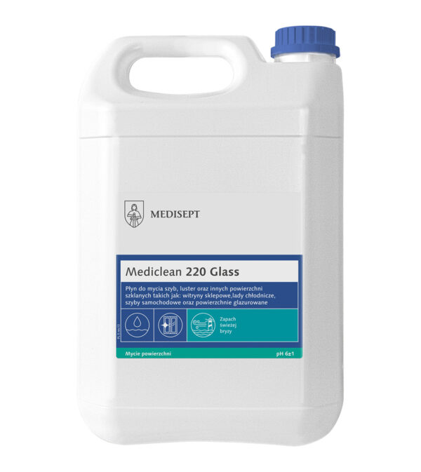 Mediclean 220 Glass 5L - świeża bryza 1 Mediclean 220 Glass 5L - świeża bryza