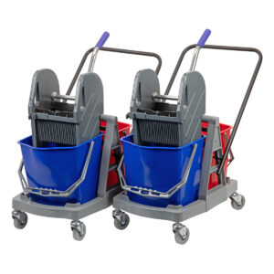 CleanPRO Wózek 2x17l z prasą (2szt.) ABS