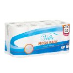 Papier toaletowy VELLA MEGAPACK 16 | 150 listków 2 warstwy - 4 x 16 Rolek