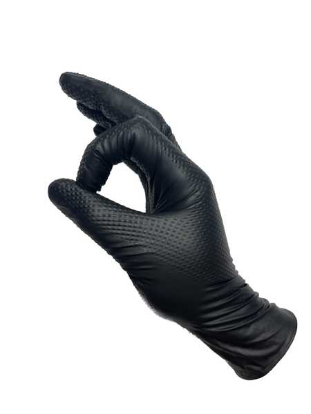 MEDASEPT Rękawice Nitrile Max Grip Black PF XL - 90 szt. 2 MEDASEPT Rękawice Nitrile Max Grip Black PF XL - 90 szt.