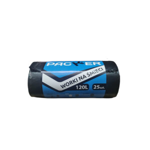 IKA Worki na śmieci PACKER 120 l a’25 czarne LDPE mocne