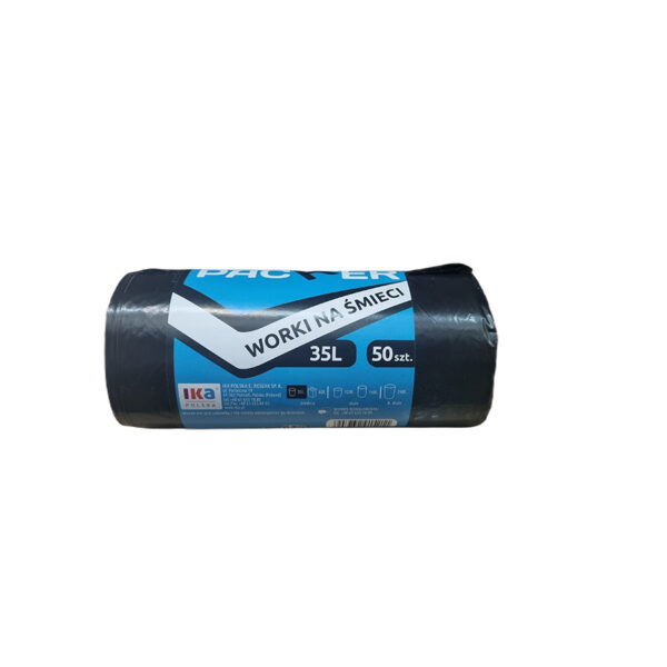 IKA Worki na śmieci PACKER 35 l a’50 czarne LDPE mocne 1 IKA Worki na śmieci PACKER 35 l a’50 czarne LDPE mocne