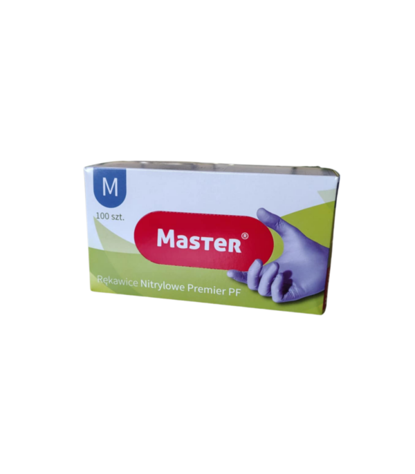 Rękawiczki nitrylowe niebieskie bezpudrowe diagnostyczne M MASTER PRIDE S468 1 Rękawiczki nitrylowe niebieskie bezpudrowe diagnostyczne M MASTER PRIDE S468