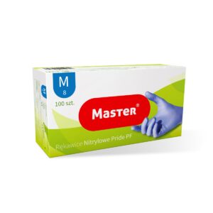 IKA Rękawice diagnostyczne nitrylowe niebieskie MASTER PRIDE 100 szt M