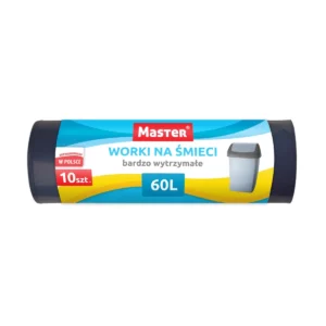 IKA Worki na śmieci Master 60L a’10 czarne LDPE