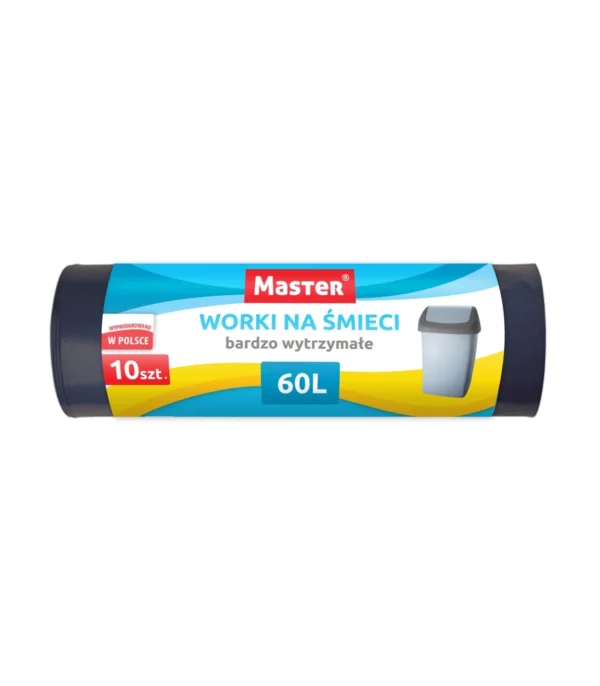 IKA Worki na śmieci Master 60L a’10 czarne LDPE